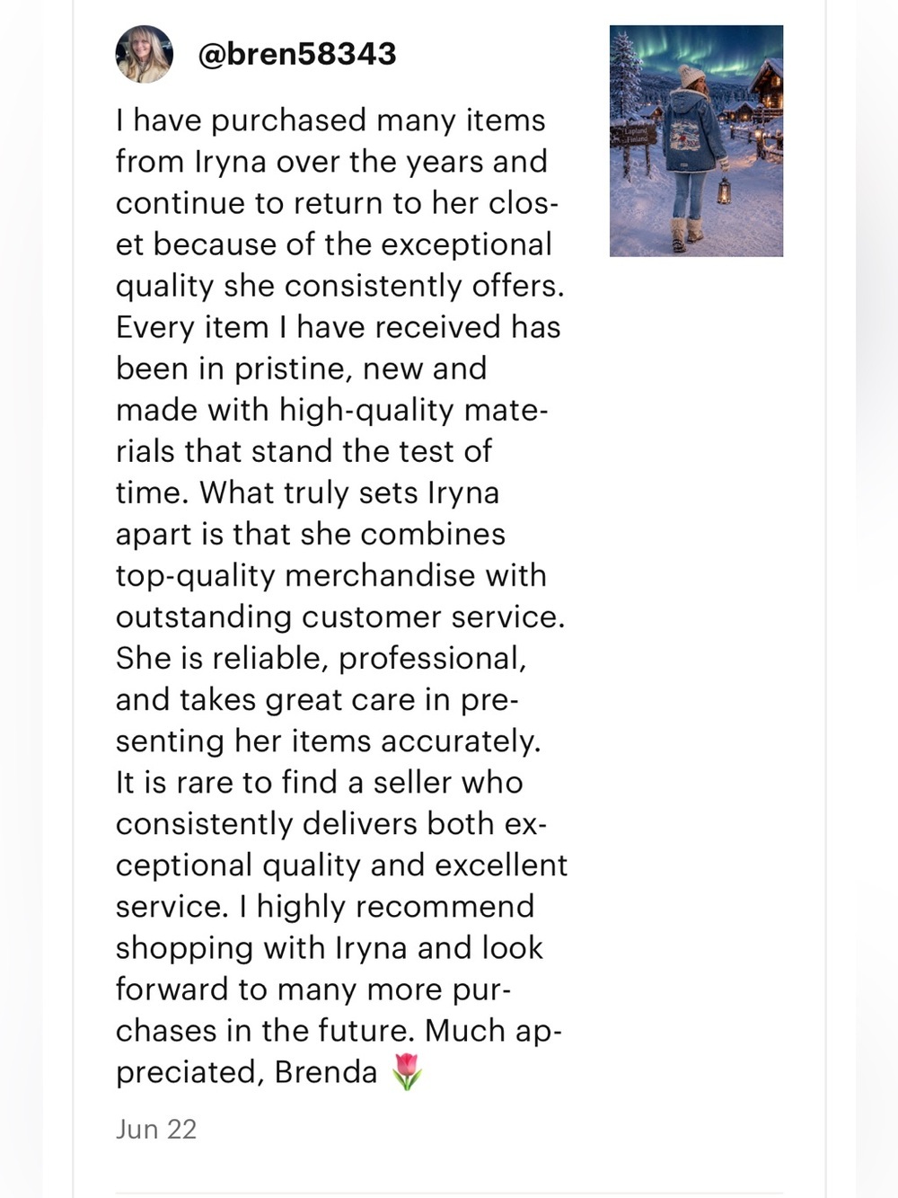 Forever grateful for customers like you. 💕